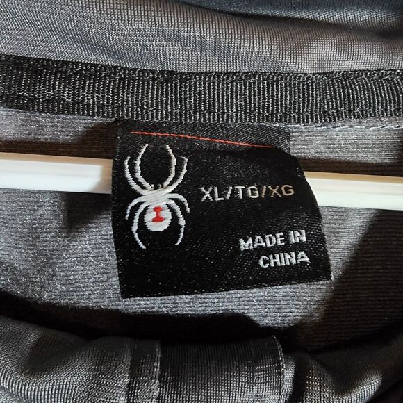 New Mens Spyder Empire Fleece Pockets Jacket Gray/grey Xl Full Zip - Picture 5 of 12